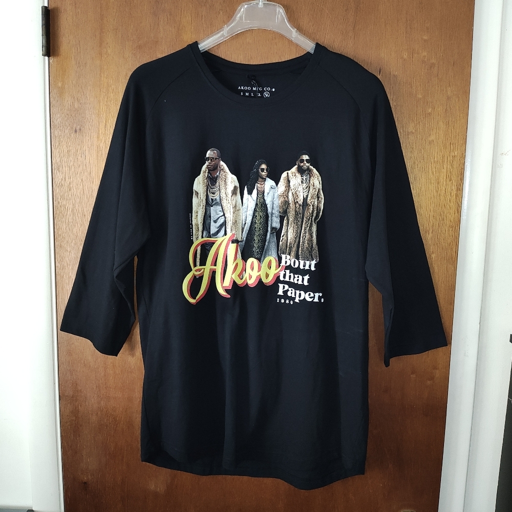 AKOO Bout that Paper T-shirt Men's size 2XL New with Tags